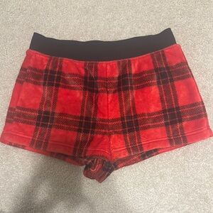 PINK Victoria's Secret Red Plaid Shorts